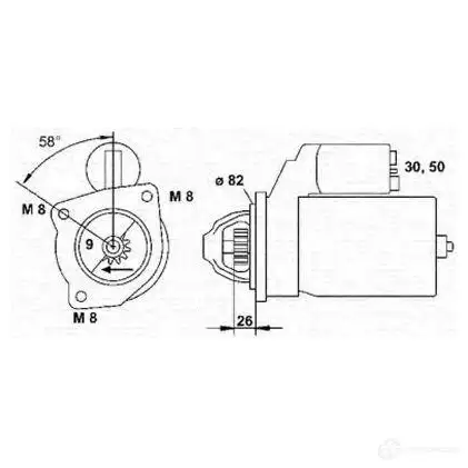 Стартер MAGNETI MARELLI 298JWF3 943251487010 MSR 913 1047644