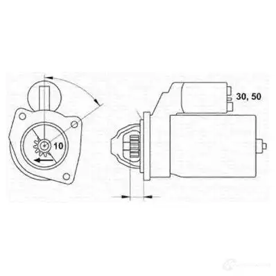 Стартер MAGNETI MARELLI MSN181 63 227489 063227489010 1016777