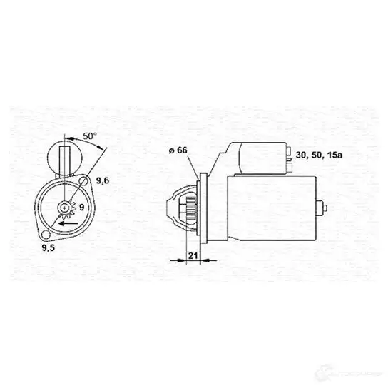 Стартер MAGNETI MARELLI 943251895010 LNDYJZ9 MS R935 1047687 изображение 0