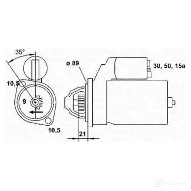 Стартер MAGNETI MARELLI Q7LTHT 943251699010 MSR 509 1047676
