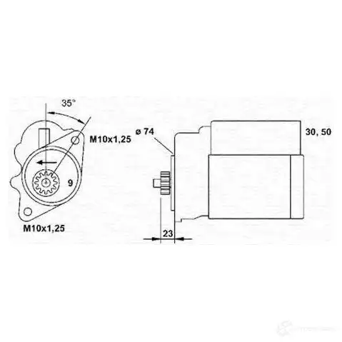 Стартер MAGNETI MARELLI 00EPXY 1193813868 943253216010 MSR541 6 изображение 0