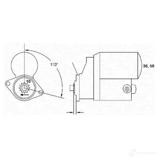 Стартер MAGNETI MARELLI MSR5 407 943253207010 6141356 06ZL3U