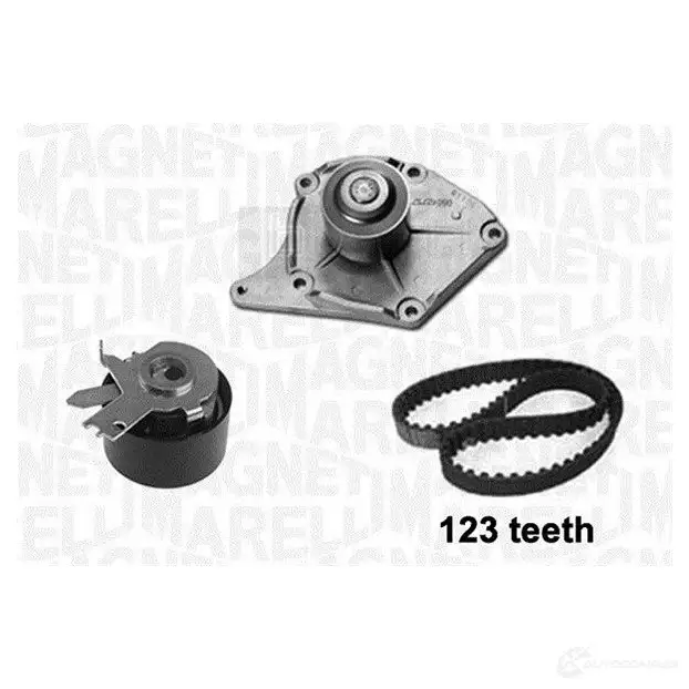 Комплект ремня ГРМ с помпой MAGNETI MARELLI KWP0417K 1 341404170001 MKBYN 1024662
