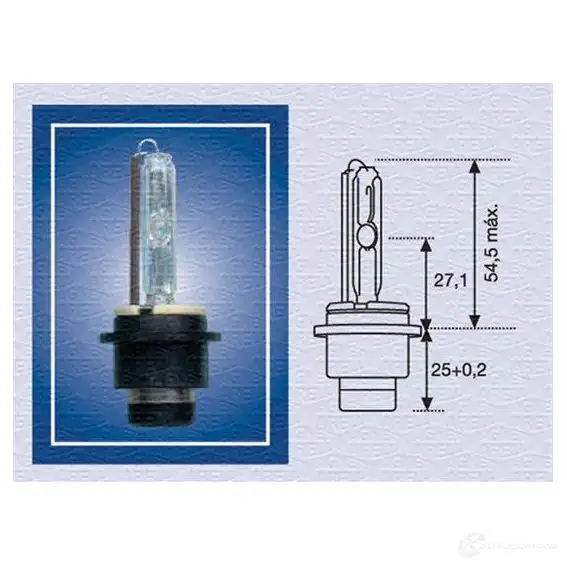 Галогенная лампа MAGNETI MARELLI 1014458 002541100000 D 2S L1KE0W изображение 4