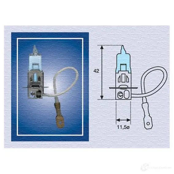Галогенная лампа MAGNETI MARELLI 002604100000 H3 12 BL 630X4QN 1014609 изображение 0
