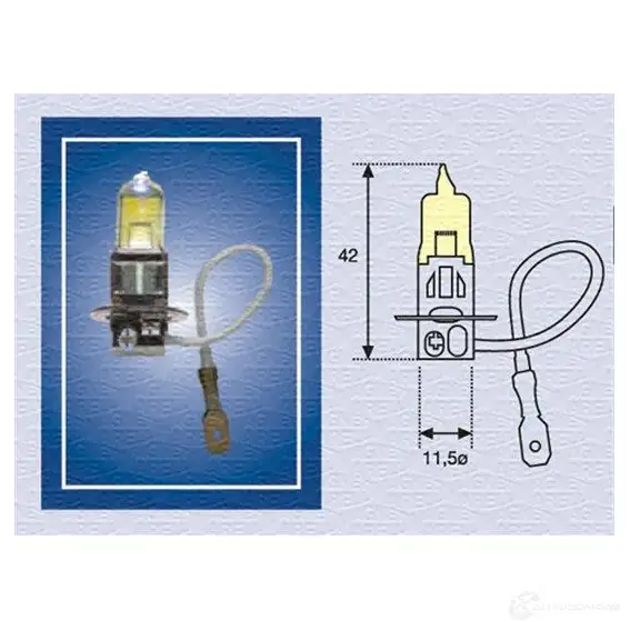 Галогенная лампа MAGNETI MARELLI 19QWN2L 1014543 H3 12 TC 002573100000 изображение 0