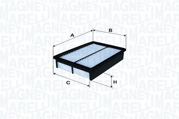 Воздушный фильтр MAGNETI MARELLI 1440274934 153071762509 X5R KZAP изображение 0