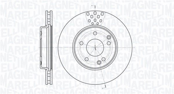 Тормозной диск MAGNETI MARELLI F U2WO 361302040652 1440275018