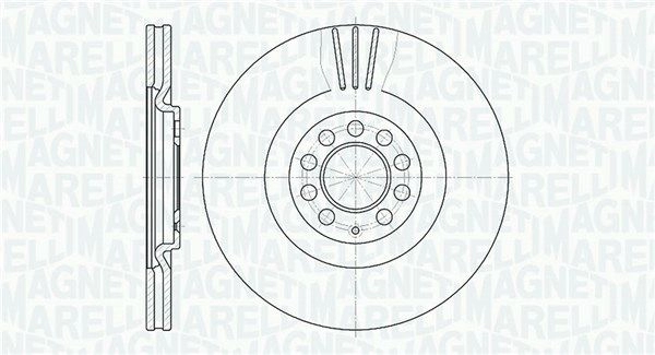 Тормозной диск MAGNETI MARELLI I1 OS5V 1440275026 361302040660