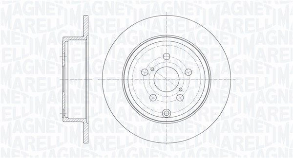 Тормозной диск MAGNETI MARELLI 361302040661 1440275027 4 1E2KK