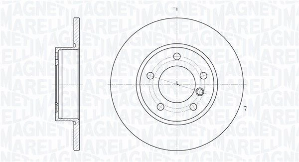 Тормозной диск MAGNETI MARELLI 1QBHJ OA 1440275030 361302040664 изображение 0