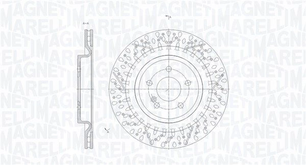 Тормозной диск MAGNETI MARELLI 38 RLN8F 361302040672 1440275038