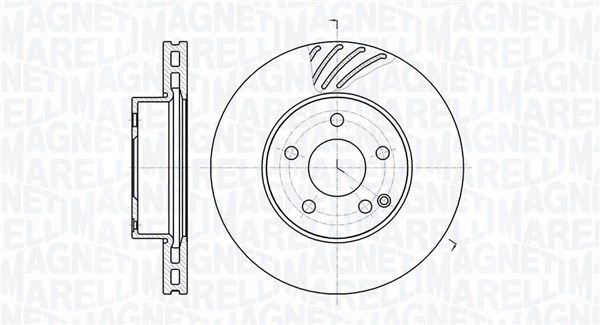 Тормозной диск MAGNETI MARELLI 361302040680 KN 6MMUA 1440275046