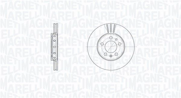 Тормозной диск MAGNETI MARELLI 1440275050 E OHN6K 361302040684