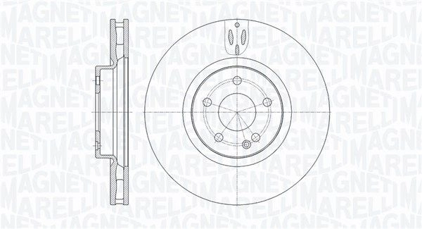 Тормозной диск MAGNETI MARELLI 361302040688 ER 4LM1H 1440275054 изображение 0