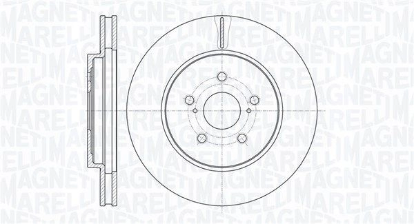 Тормозной диск MAGNETI MARELLI 1440275071 361302040705 Q KLTCB