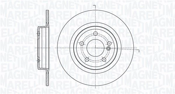 Тормозной диск MAGNETI MARELLI 1440275072 D6C GLJ9 361302040707