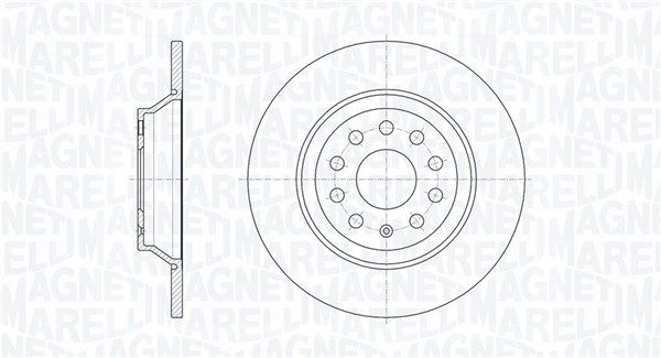 Тормозной диск MAGNETI MARELLI 361302040708 1440275073 9 2TZ1IF