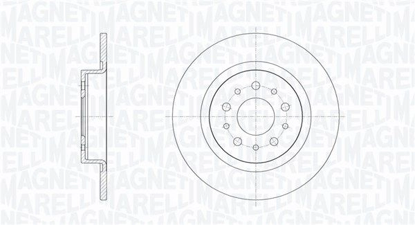 Тормозной диск MAGNETI MARELLI C BFJ9J 1440275079 361302040714 изображение 0