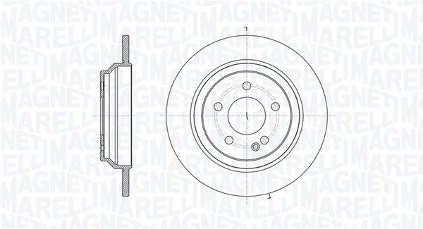 Тормозной диск MAGNETI MARELLI 1440275080 361302040715 U0WC B