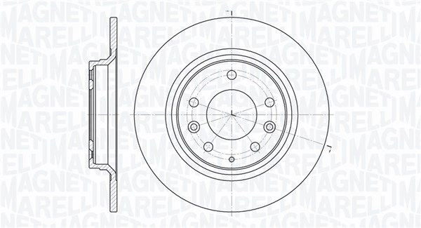Тормозной диск MAGNETI MARELLI TS44 510 1440275083 361302040718