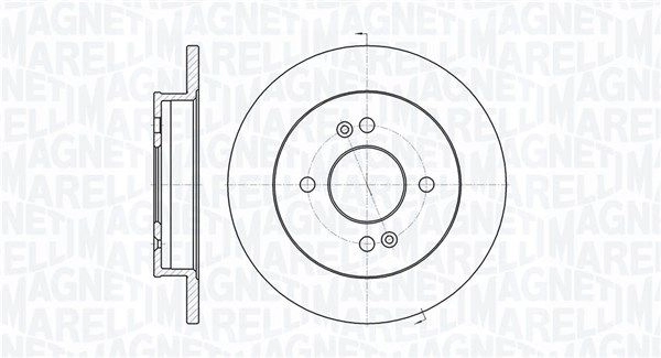 Тормозной диск MAGNETI MARELLI 1440275087 361302040722 C D3CKEY