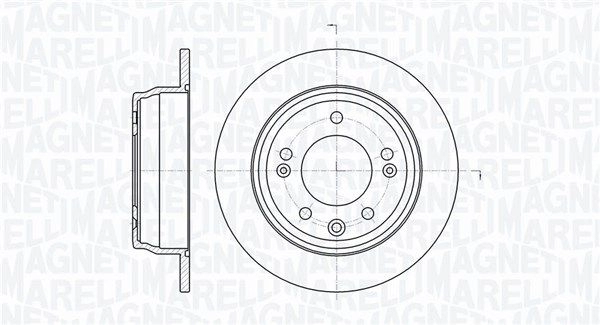 Тормозной диск MAGNETI MARELLI K 6ISA6P 1440275091 361302040726