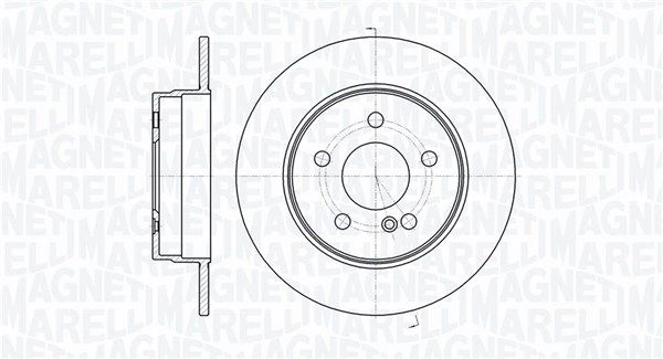 Тормозной диск MAGNETI MARELLI 1440275092 K 1136GH 361302040727