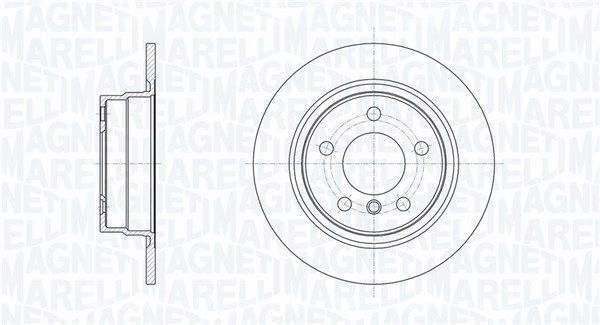 Тормозной диск MAGNETI MARELLI 1440275098 361302040733 4SF 89Y изображение 0