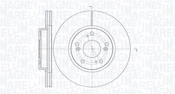 Тормозной диск MAGNETI MARELLI 1440275102 4AGE ZG 361302040737 изображение 0