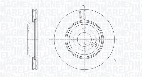 Тормозной диск MAGNETI MARELLI 9W XD875 1440275106 361302040741
