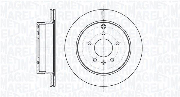 Тормозной диск MAGNETI MARELLI 1440275112 CQU1SH 9 361302040750