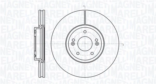 Тормозной диск MAGNETI MARELLI 1440275113 O 1J7M9 361302040752 изображение 0