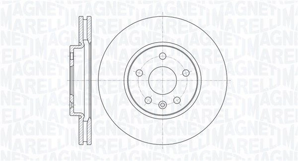 Тормозной диск MAGNETI MARELLI 0H LM0C 1440275117 361302040756 изображение 0