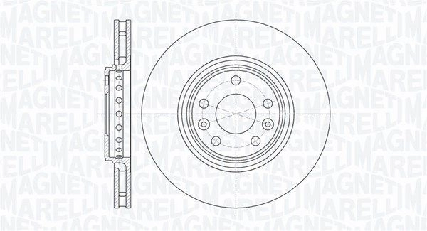 Тормозной диск MAGNETI MARELLI 361302040757 1440275118 K2EE SD изображение 0