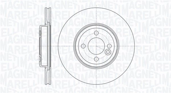 Тормозной диск MAGNETI MARELLI 1440275120 4RL2A U 361302040759 изображение 0