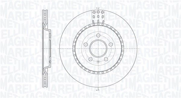 Тормозной диск MAGNETI MARELLI 1440275136 361302040776 P H7MG