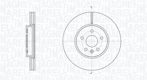 Тормозной диск MAGNETI MARELLI 361302040784 L KU6A 1440275144 изображение 0