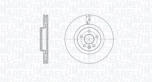 Тормозной диск MAGNETI MARELLI 361302040803 1440275163 O F2S0