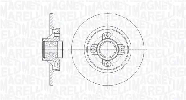 Тормозной диск MAGNETI MARELLI R3 L5E0F 1440275183 361302040823