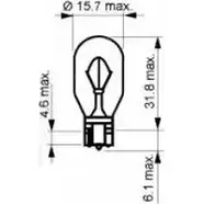 Лампа накаливания W16W W2.1X9.5D 16 Вт 12 В SCT GERMANY MGP1 WRD 1893365 202402 изображение 0