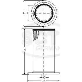 Воздушный фильтр SCT GERMANY SB 3193 1M3F6 R CDH7C 1909119