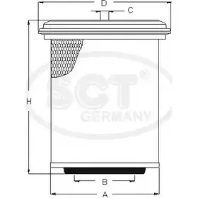 Воздушный фильтр SCT GERMANY 1909122 SB 3198 Y2L HZEZ AOHLW2