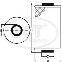 Масляный фильтр SCT GERMANY SH 4004 FRHL7I5 1909715 2G 3X8B изображение 0
