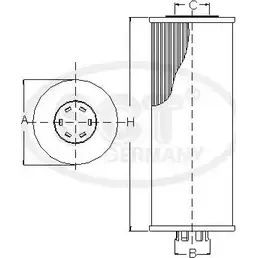 Масляный фильтр SCT GERMANY 1909837 QOUOJ SH 446 P Y55 AI изображение 0