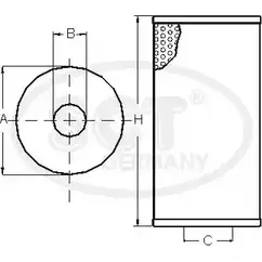 Масляный фильтр SCT GERMANY 5 FT4V 1909848 SH 4705 N0U51L изображение 0