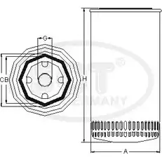 Масляный фильтр SCT GERMANY CI7Q61 M GXIRS 1910040 SM 5722 изображение 0