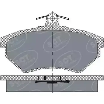 Тормозные колодки, дисковые, комплект SCT GERMANY 1910121 UXHPD0O SP 110 PR 212 90 изображение 0