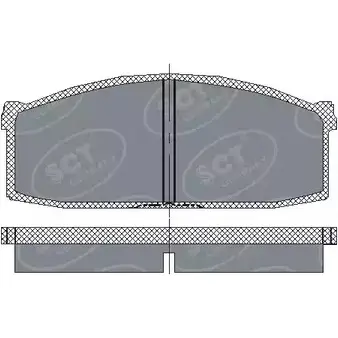 Тормозные колодки, дисковые, комплект SCT GERMANY Q6UH1M 1910123 SP 112 PR 207 18