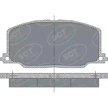 Тормозные колодки, дисковые, комплект SCT GERMANY 2 1372 1910134 SP 123 PR KDWH6M изображение 0